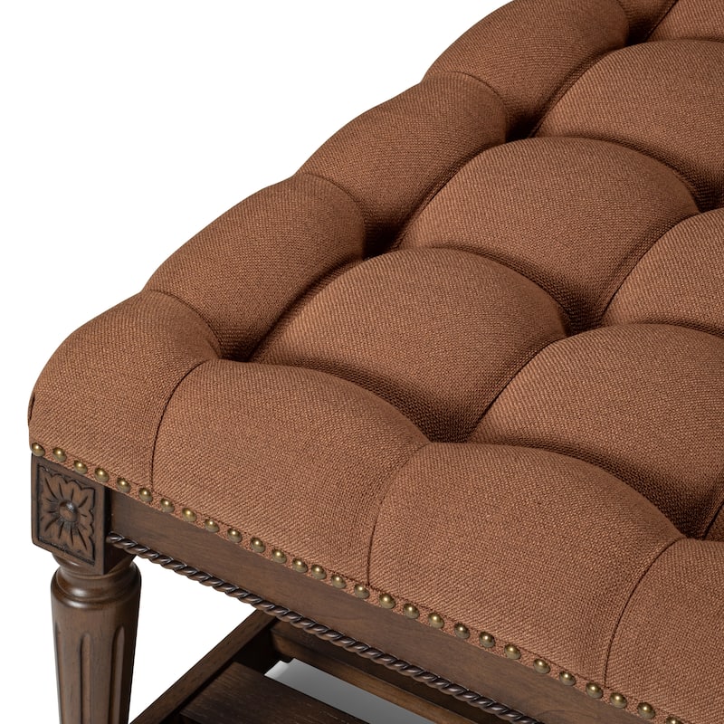 Maven Lane Mesa Square Upholstered Coffee Table