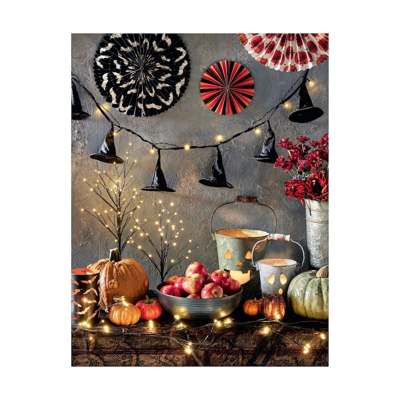 Bone Flame Taper Candles Set of 2 - Halloween White Paraffin Wax, 10" H x 1.25" Dia, 4hr Burn Time, Wipe Clean