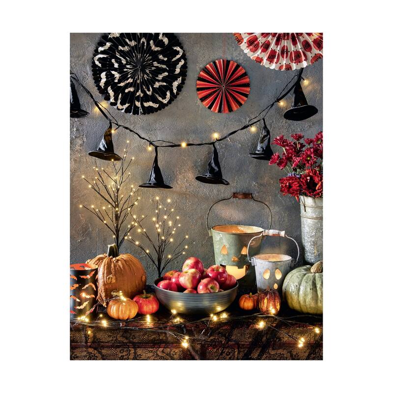 Set of 2 Skull Taper Candles - Black Flame Candles for Halloween - Paraffin Wax - 9.8 in x 1.35 in - 4 Hour Burn Time