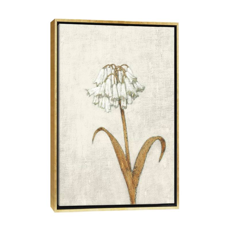 iCanvas "Shimmering Summer II Ivory" by James Wiens Framed Canvas Print - Gold - 48x32