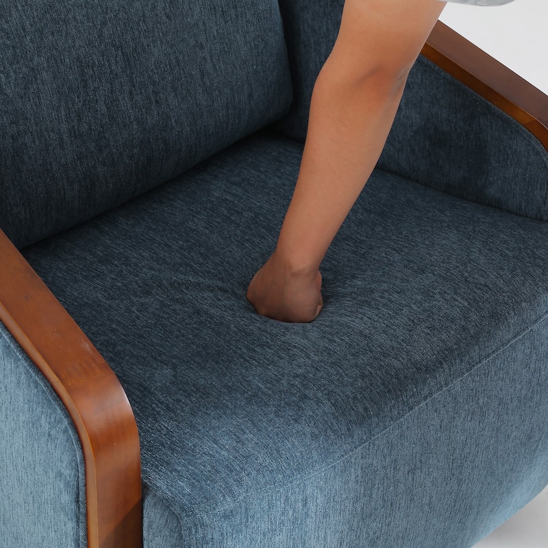 Modern Upholstered Swivel Accent Chair