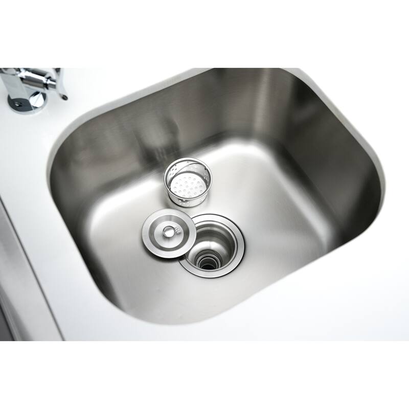 Mont Alpi MASF-SS Stainless Steel Beverage Center Cabinet Module with Outdoor Refrigerator Faucet and Sink + Storage Cabinet