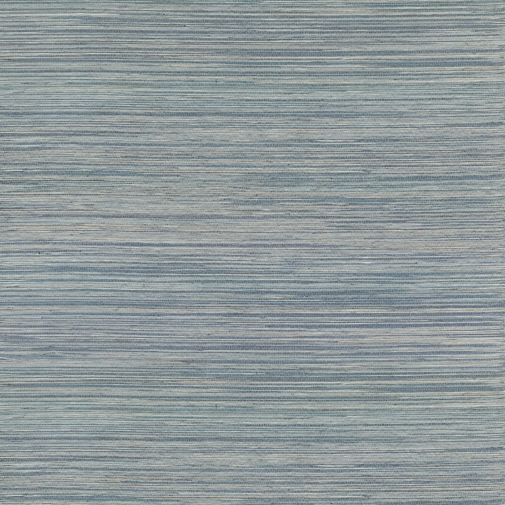 A-Street Prints Pattaya Blue Grasscloth Wallpaper