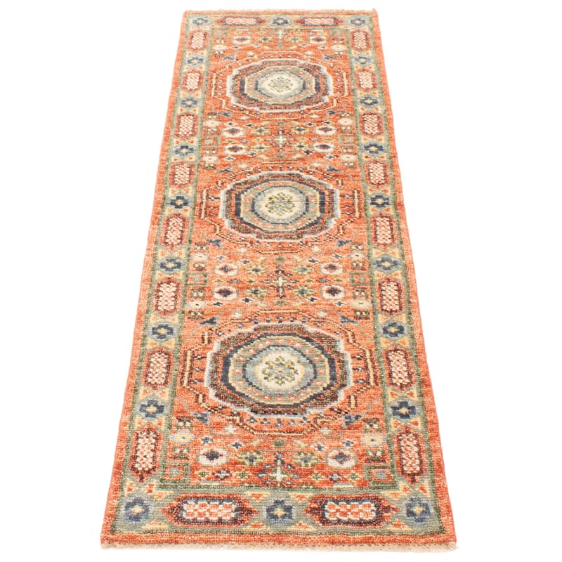 ECARPETGALLERY Hand-knotted Jules Serapi Copper Wool Rug - 2'6 x 8'0