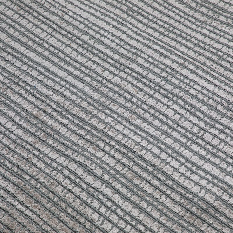 Wyndenhall Haddington 8 x 10 Area Rug Contemporary in Silver - 8 ft x 10 ft 96"d x 120"w x 0.6" h