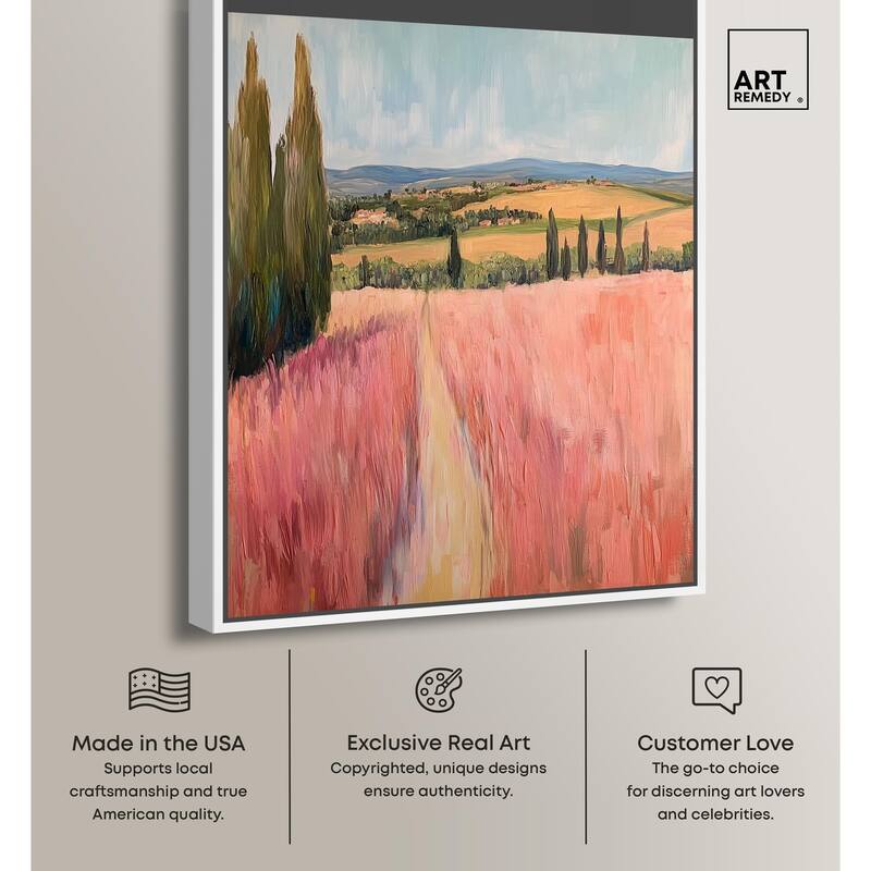 Cypress Path Canvas by Art Remedy