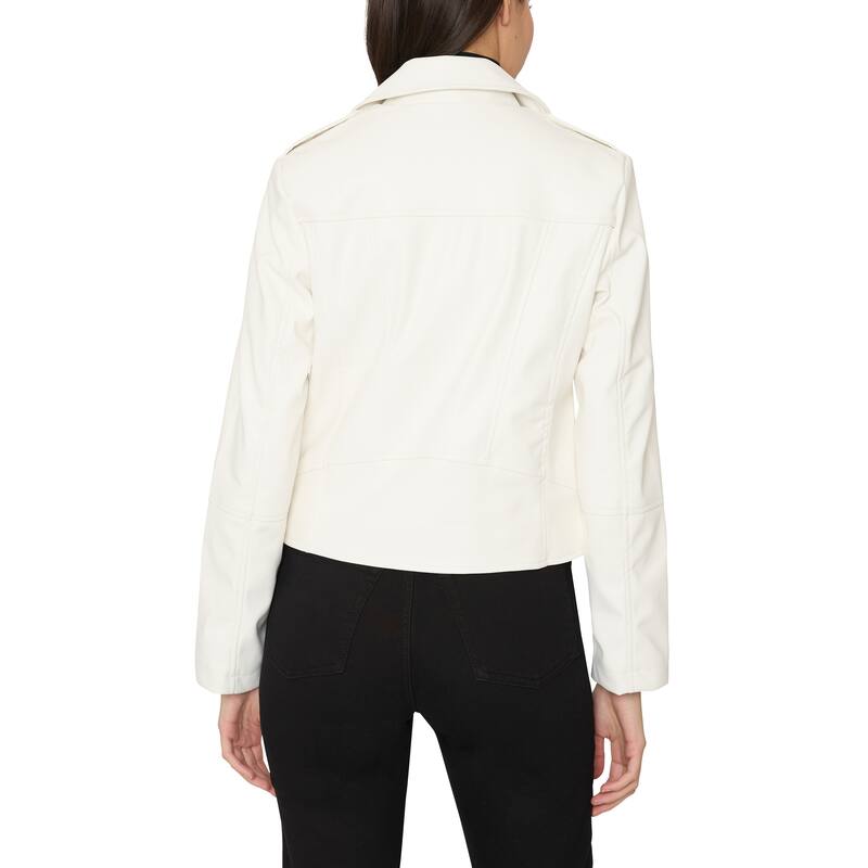 French Connection Vegan Leather Moto With Quilting