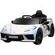 preview thumbnail 11 of 18, 12V Kids Ride-On Chevrolet Corvette Licensed Car with Suspension, USB Music Port, and Dual Driving Modes for 3-6 Years White