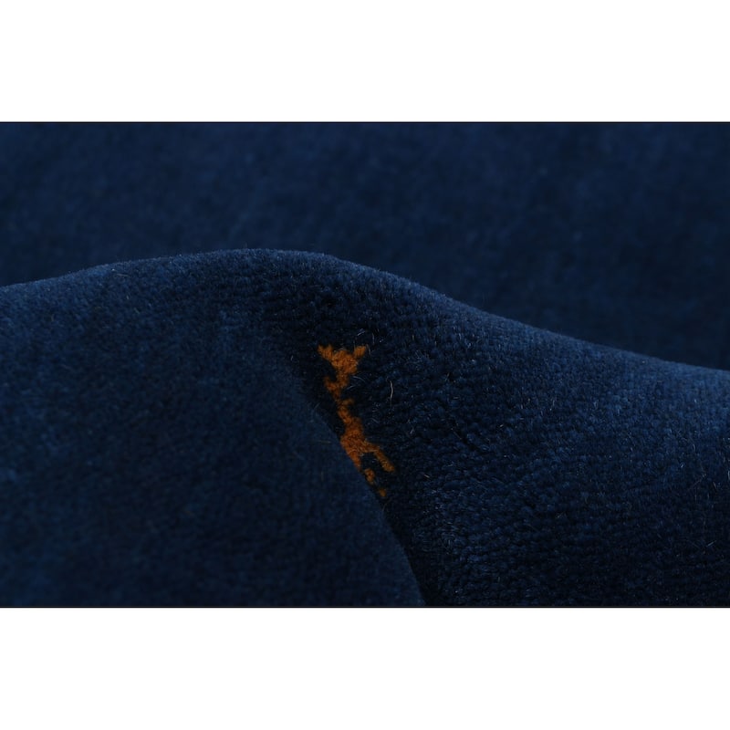 Kashkuli Gabbeh Blue Rug 6'8" x 9'4" - 6'8 x 9'4