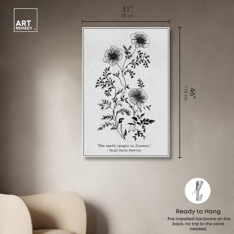 Earth Laughs in Flowers Canvas by Art Remedy