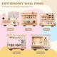 preview thumbnail 9 of 8, Gymax Wooden Sensory Wall Panel for Kids w/ Vanity Tool Box Play