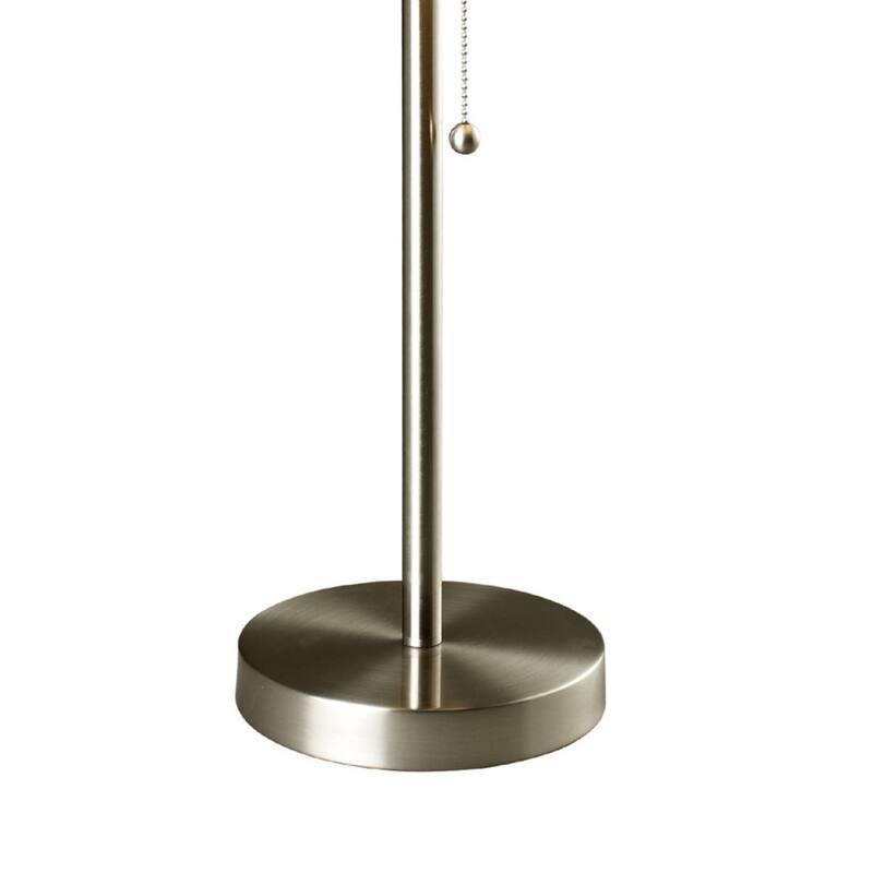 33" Tall Metal Table Lamp, design with Black and Green Shade