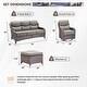 preview thumbnail 96 of 101, Outdoor Sofa with 6-Inch Thick Cushions Furniture for Porch