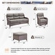 preview thumbnail 147 of 187, Outdoor Patio Sofa Swivel Chair with 6-Inch Thick Cushions Set