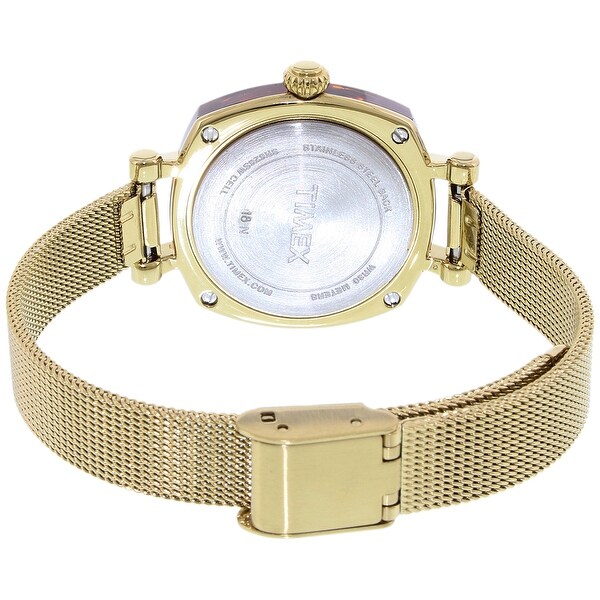 timex quartz watch gold