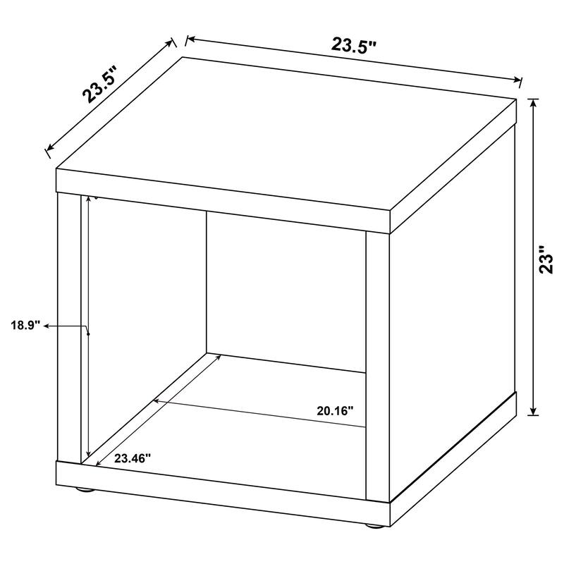 Frisco Square Engineered Wood Side End Table