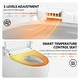 preview thumbnail 6 of 18, Smart Toilet Bidet Combo with Foot Sensor Open Cover/Seat, LED Display, Self-Cleaning Nozzle, Heated Seat, Night Light