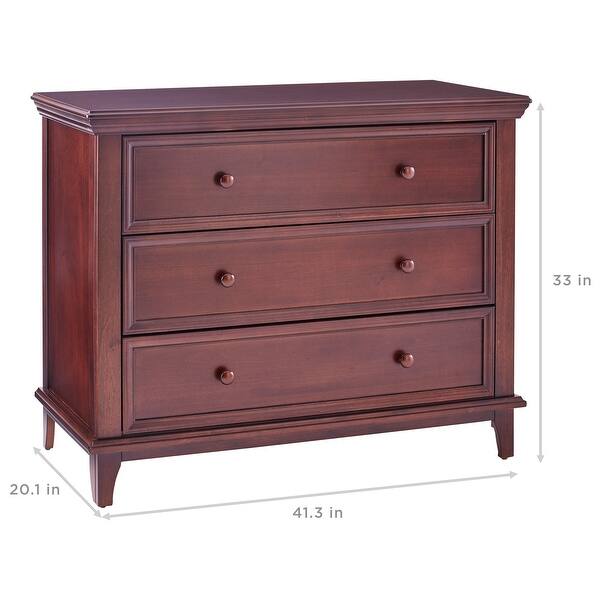 dimension image slide 0 of 2, Contours 3-drawer Transitional Dresser