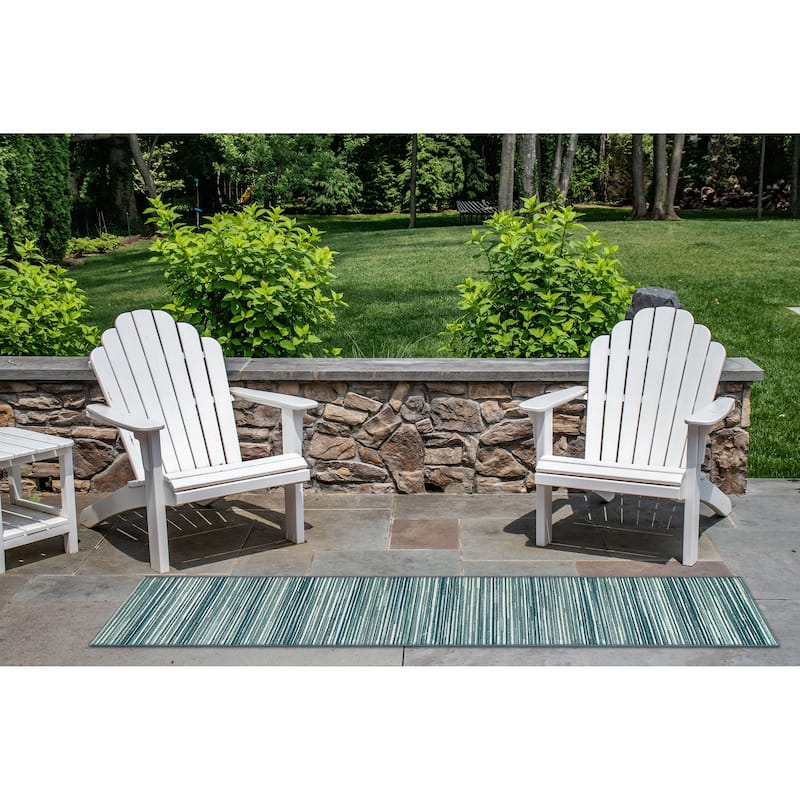 Liora Manne Marina Stripes Indoor/ Outdoor Area Rug