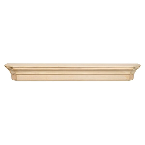 72" Beige Shelf or Mantel Shelf Unfinished - N/A