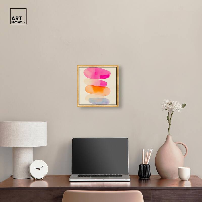 Pebble Palette Canvas by Art Remedy