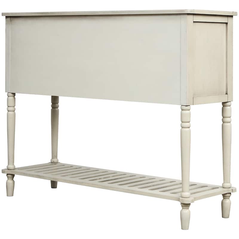Farmhouse Sideboard Buffet Storage Cabinet with Bottom Shelf for Living Room