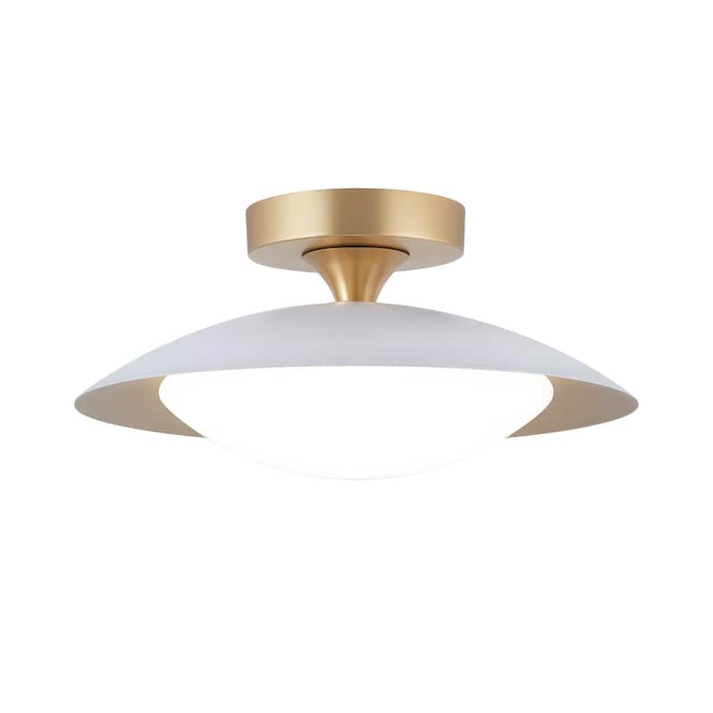 11.8'' Modern Metal 5CCT Integrated LED Semi Flush Mount Ceiling Light