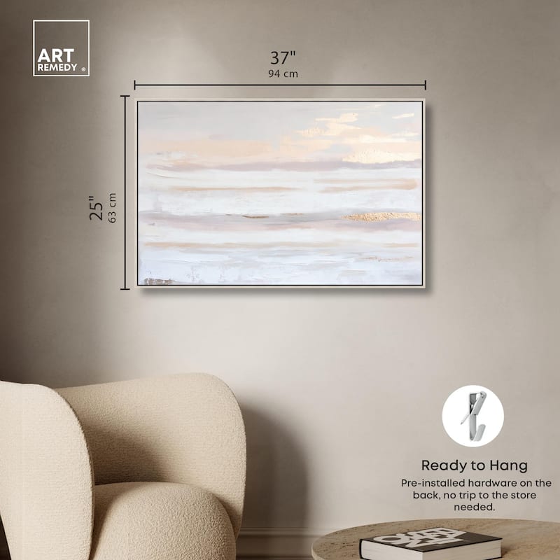 Gilded Dawn Canvas by Art Remedy