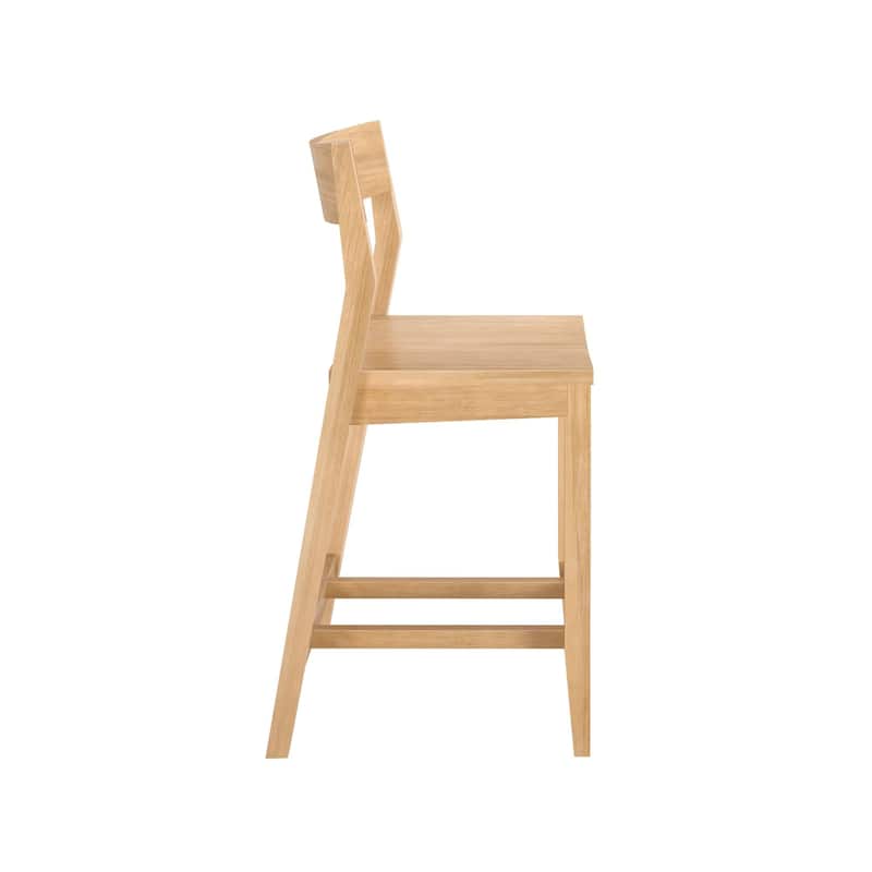 Plank and Beam Modern Counter Height Solid Wood Dining Chair