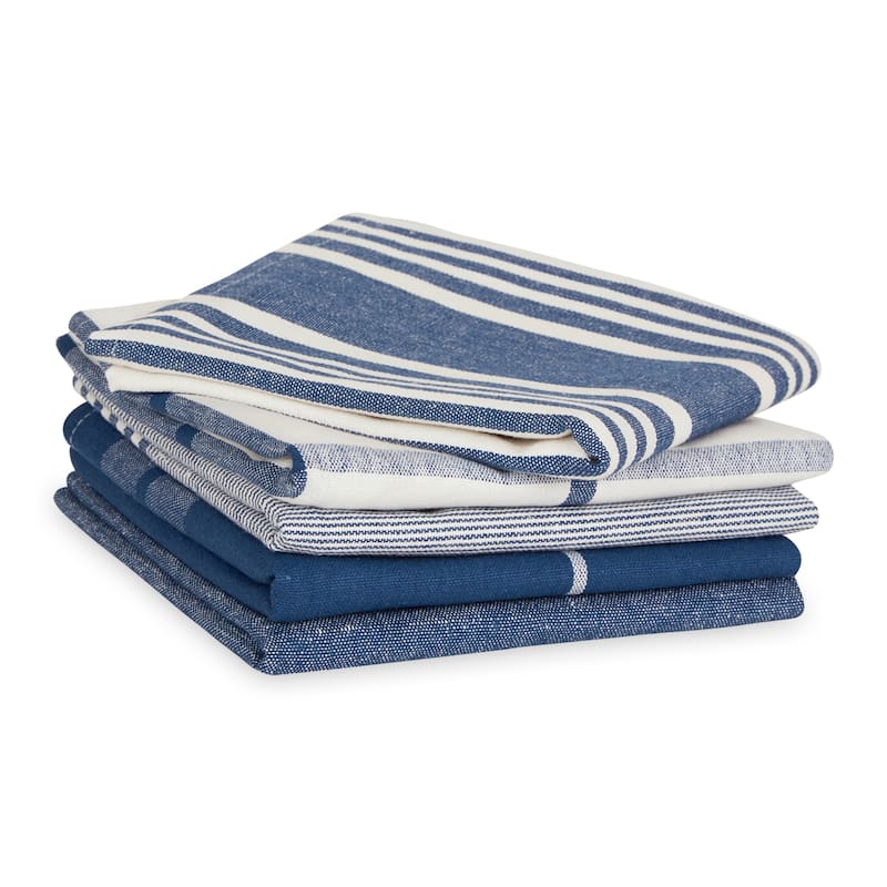 Classic Oversized Woven Dishtowels (Set of 5)
