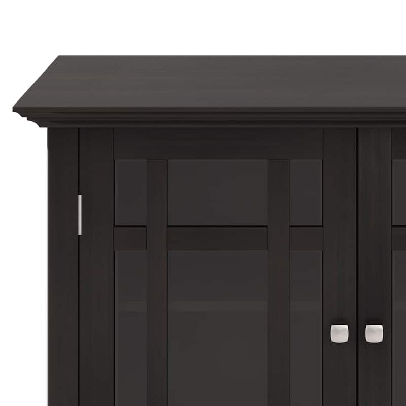WYNDENHALL Freemont SOLID WOOD 39 inch Wide Transitional Medium Storage Cabinet - 42.2"h x 39"w x 17"d