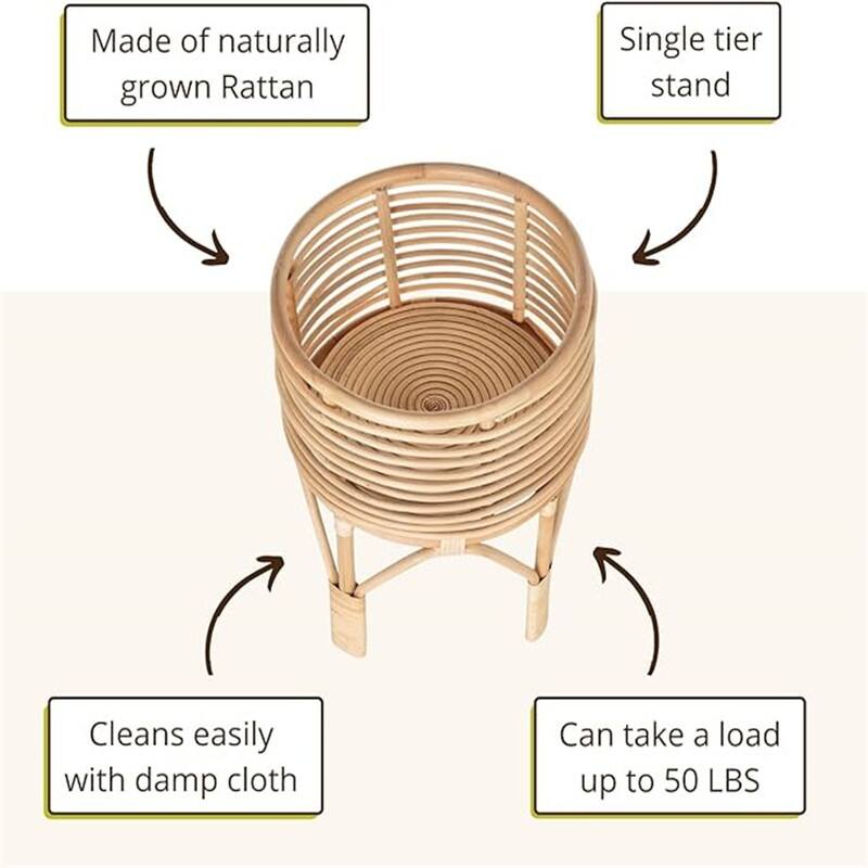 Rattan Indoor Plant Stand