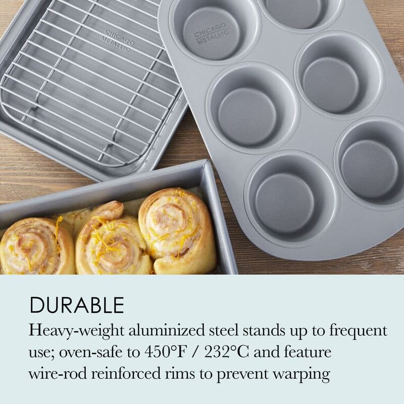 Chicago Metallic Professional 4-Piece Non-Stick Toaster Oven Set - 4-pc