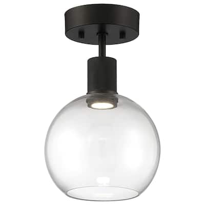 Port Nine Burgundy LED Semi-Flush Light - Dedicated LED