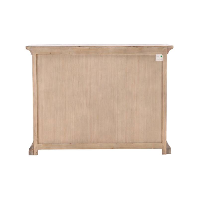 Furniture Classics Chet Reclaimed Pine Glass Storage Cabinet