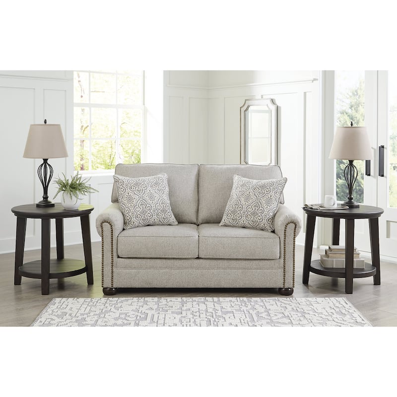Signature Design by Ashley Gaelon Dune Loveseat - 64"W x 41"D x 39"H