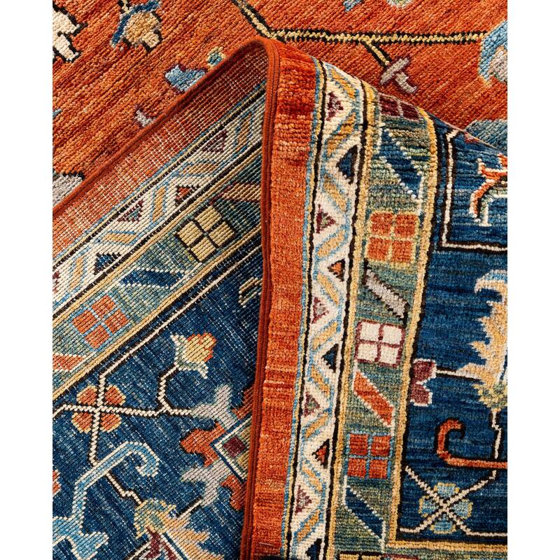 Serapi One-of-a-Kind Hand-Knotted Area Rug - Orange - 10' 3" x 13' 10"