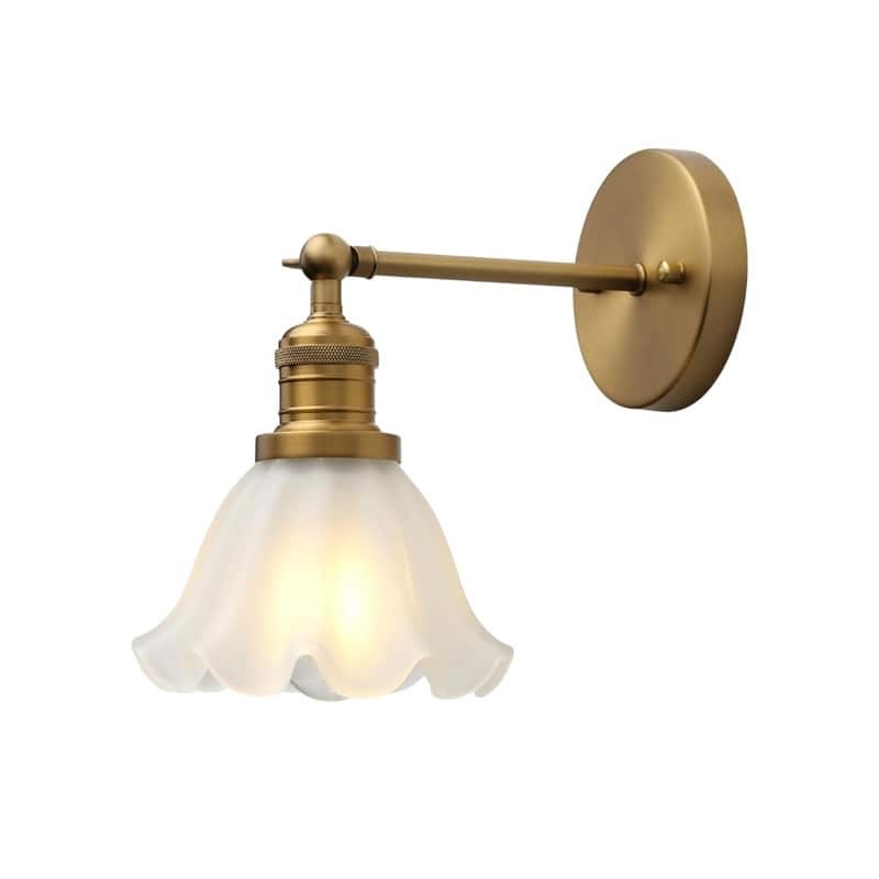 1 Pack wall sconces gold light wall bedroom glass, metal wall lighting