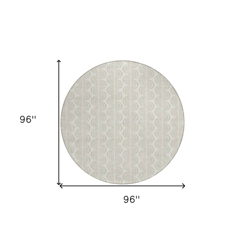 HomeRoots Ogee Transitional Rectangle Outdoor Rug