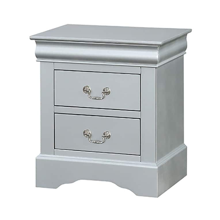 Cooper Platinum 2-drawer Nightstand