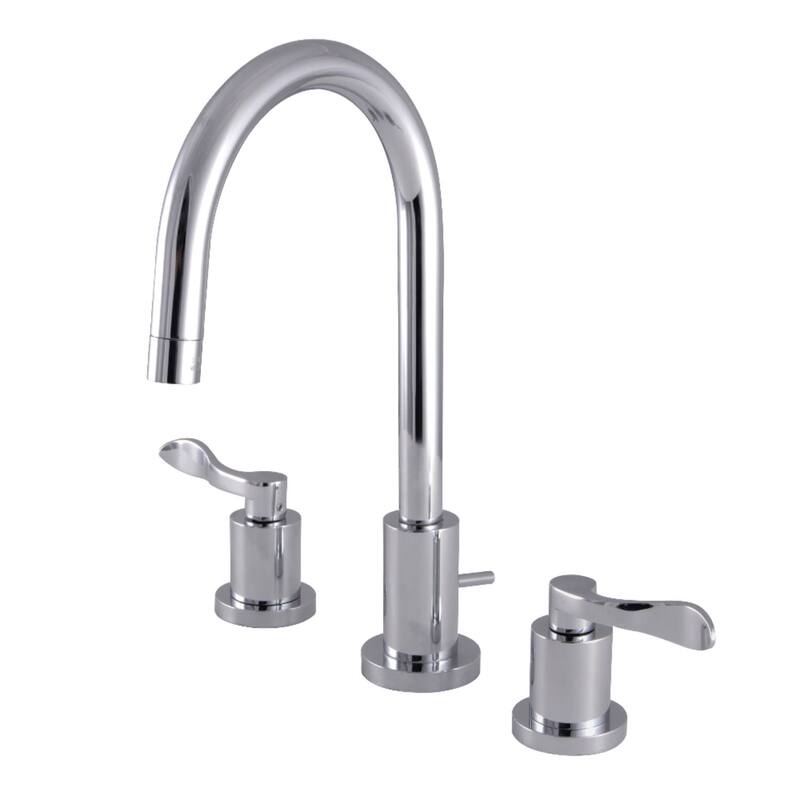 Kingston Brass 1.2 GPM Widespread Bathroom Faucet with Pop-Up Drain - Polished Chrome