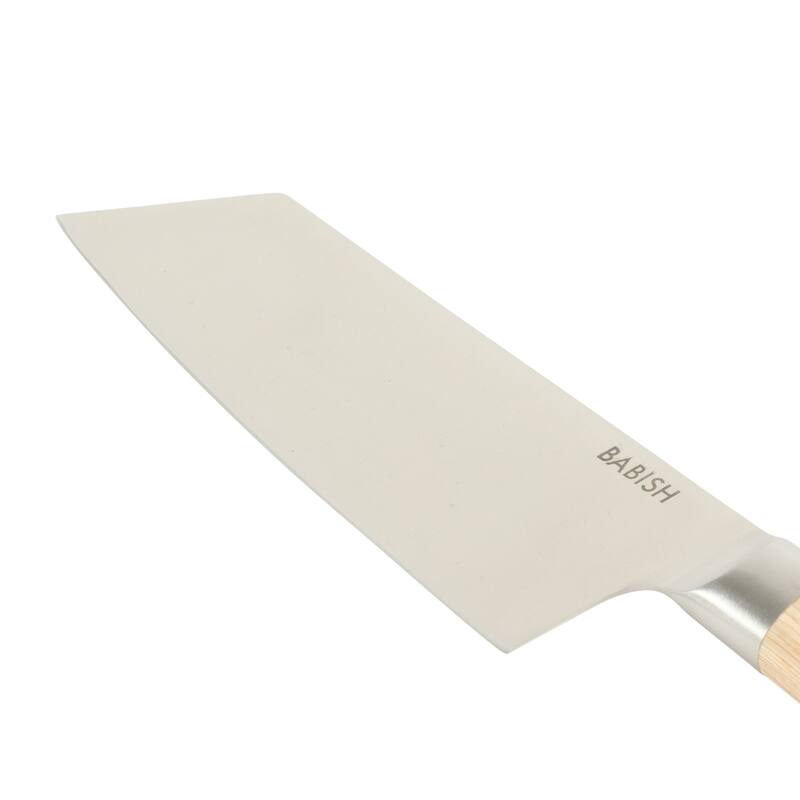 Babish High Carbon 1.4116 German Steel Full Tang 7.5-Inch Clef Knife Chef & Cleaver Hybrid for Chopping, Slicing & Prep