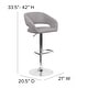 preview thumbnail 27 of 178, Vinyl Adjustable Height Barstool with Rounded Mid-Back