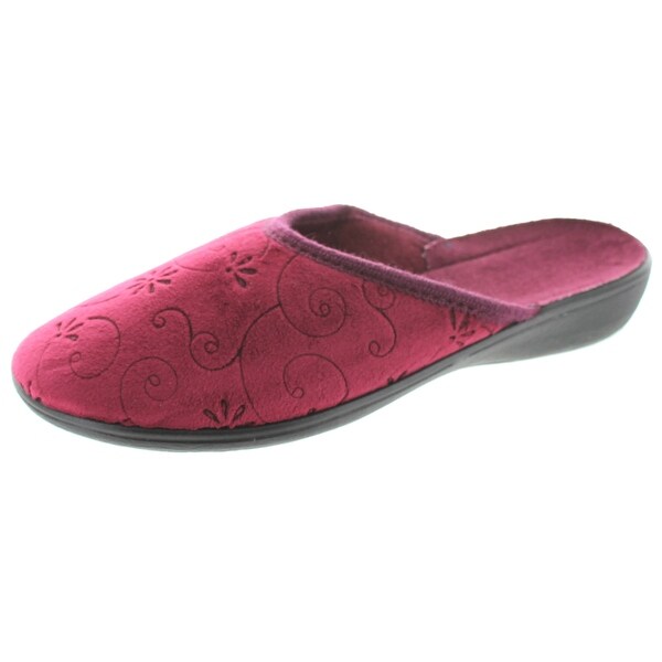 Sc Home Collection Womens Closed Toe Flower Design Slippers