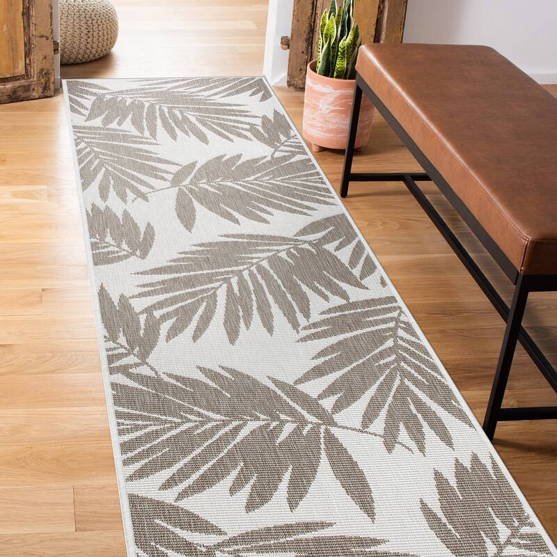 World Rug Gallery Floral Nature Inspired Indoor/Outdoor Area Rug