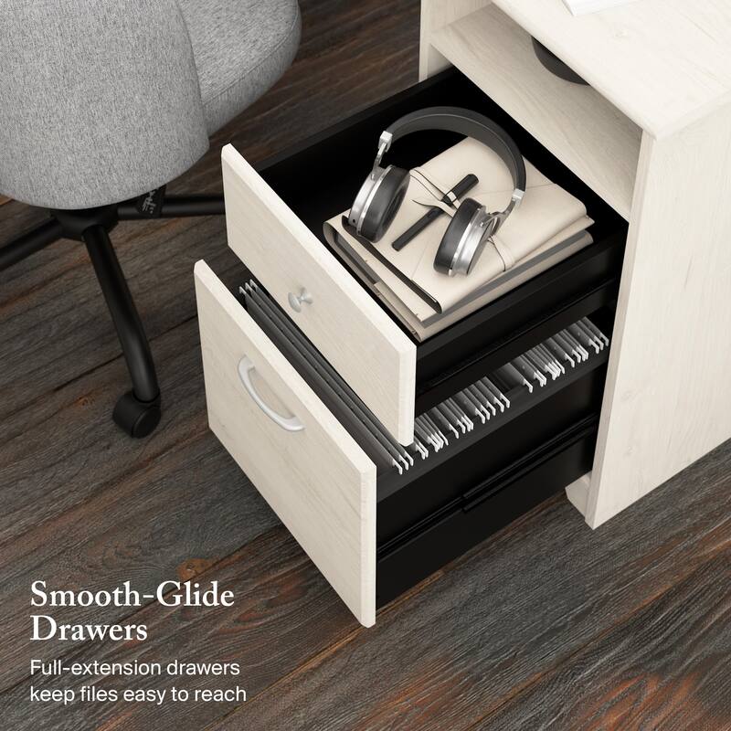 Cabot 60W L Shaped Computer Desk with Storage by Bush Furniture