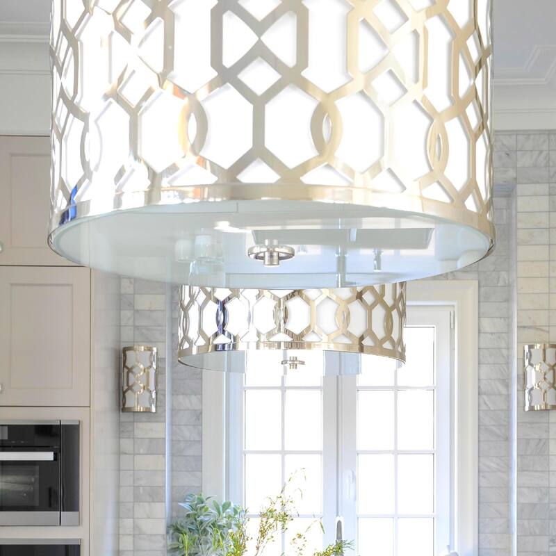 Libby Langdon for Crystorama Jennings 5 Light Polished Nickel Chandelier - 24.25'' W x 14.75'' H