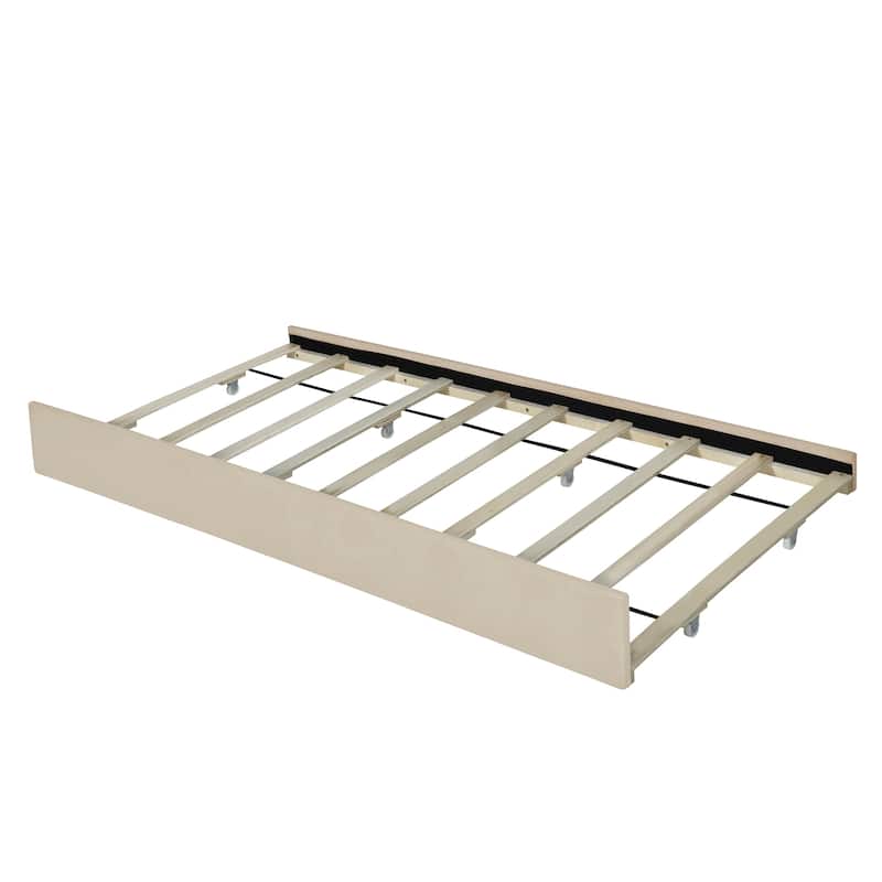 Queen Velvet Upholstered Bed with Drawers and Twin XL Trundle
