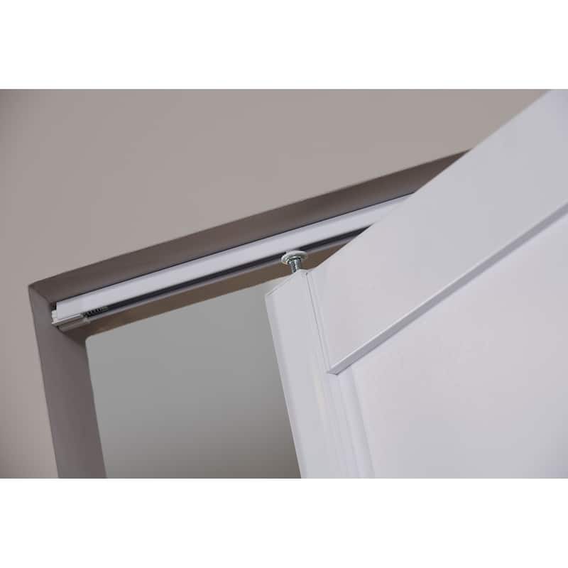 Seabrooke Shaker Style White PVC 60-inch Double Bifold Door