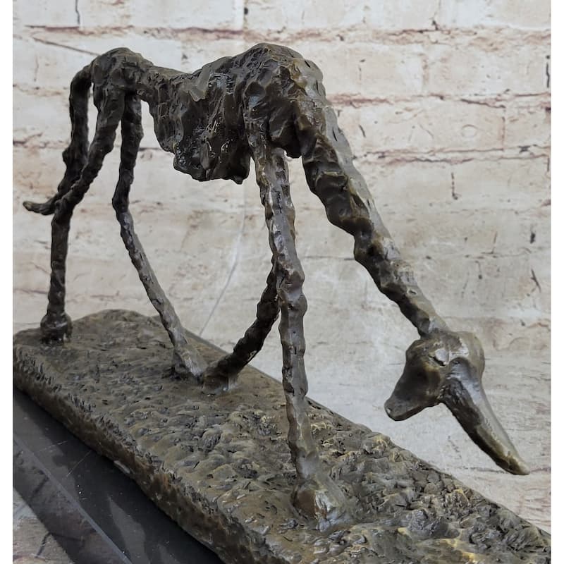 Modern Artwork - Dog 1951 - Signed - Animal Bronze Sculpture Statue Figure